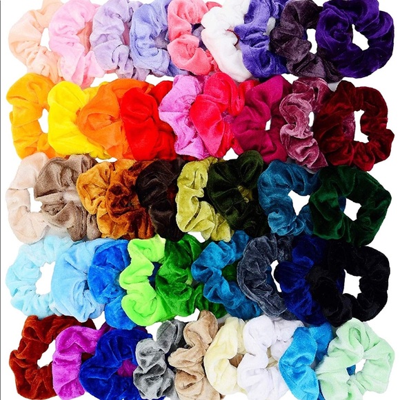 Accessories - Pack of 45 velvet hair scrunchies
